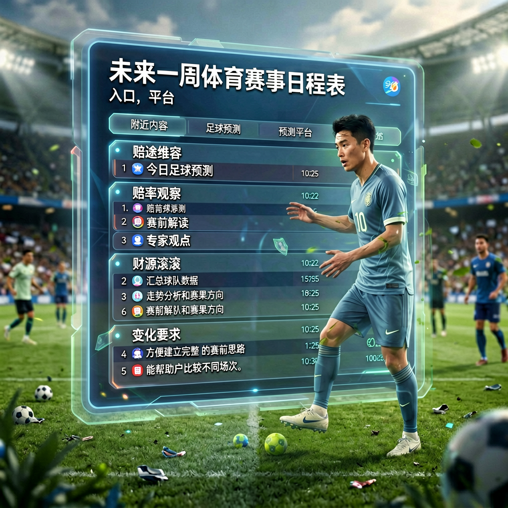 未来一周体育赛事日程表